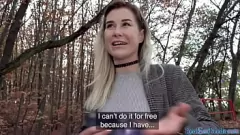 play O blondă superbă europeană este luată pentru o muie sălbatică și o pussyfucking intensă în public